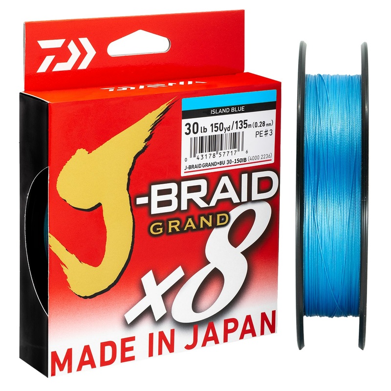 Daiwa J-Braid 8 Grand – Island Blue Line