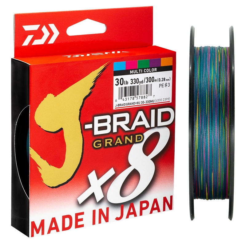 Daiwa J-Braid 8 Grand – Multi-Colour Line