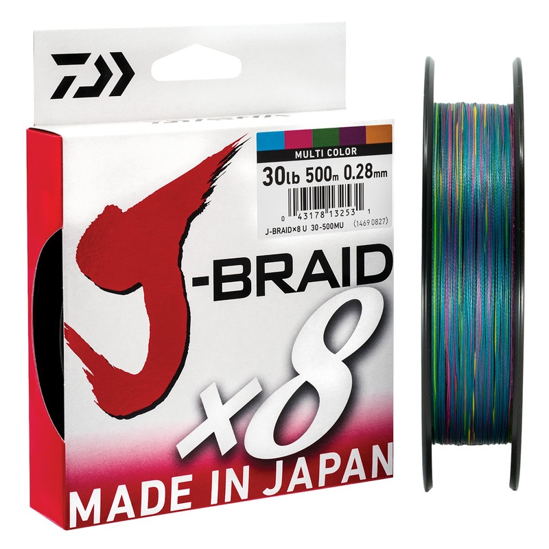 Daiwa J-Braid 8 – Multi-Colour Line