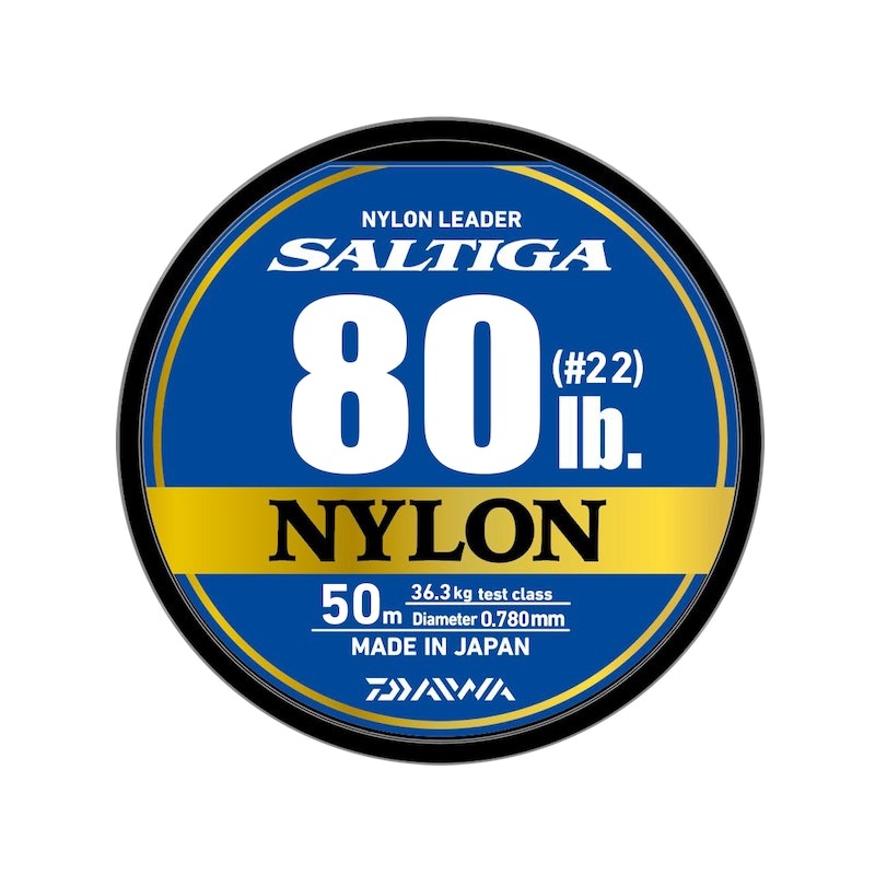 Daiwa Saltiga Nylon Leader|20LB-50m|25LB/50M|30LB/50M|40LB/50M|50LB/50M|60LB/50M|70LB-50m|80LB/50M|100LB-50m|130LB-50m|170LB-50m|200LB-50m