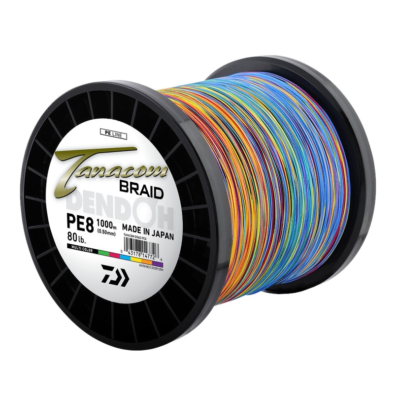 Daiwa Tanacom Multicolour Braid Line 1000m