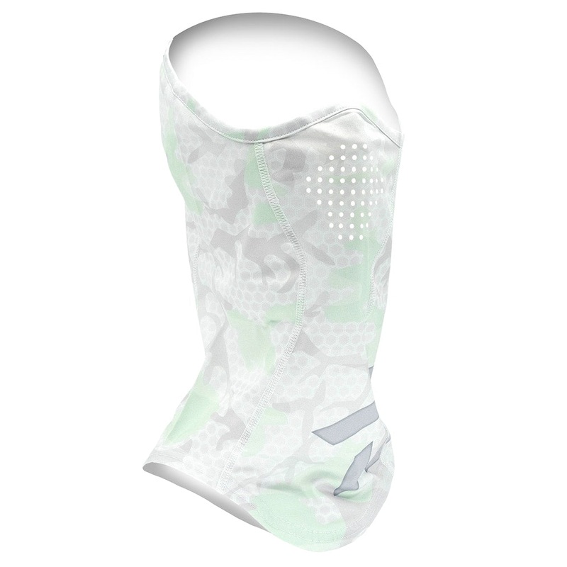 DAIWA FACE AND NECK SHIELD|WHITE HEX CAMO|DARK BLUE HEX CAMO|DARK GREEN HEX CAMO|LIGHT AQUA HEX CAMO|LIGHT GREEN HEX CAMO|OSFM