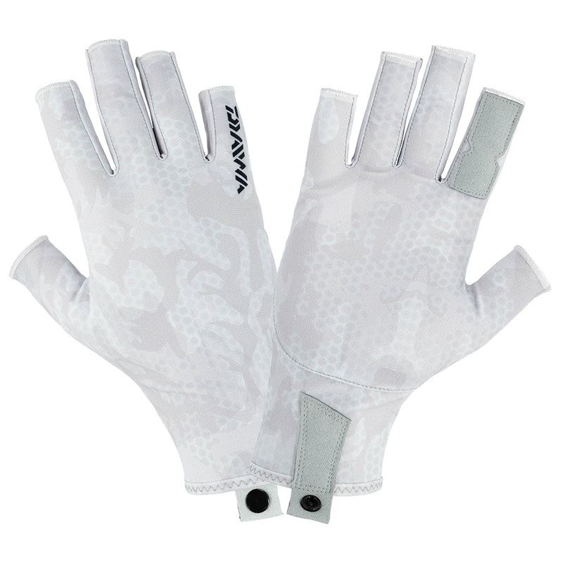 DAIWA PRO SUN GLOVE|BLUE PRISM|WHITE HEX CAMO|S/M|L/XL|XXL