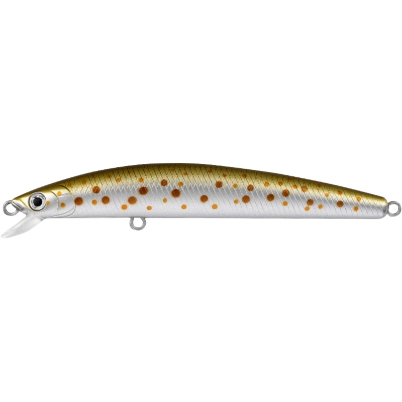 Daiwa Presso Minnow Lure 95SP|Sakura Suji|Brown Suji UV|Caligolden Trout|Sunnygill|Moebi|Albino Rainbow|Spangled|Brook Trout|Tiger Trout|Mattegold Pup|Cut Throat|Char|Golden Retriever|Sockeye|Midnight Purple|95mm