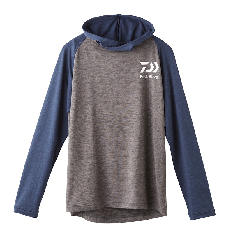 DAIWA WINTER L/S WITH HOOD|Grey|M|L|XL