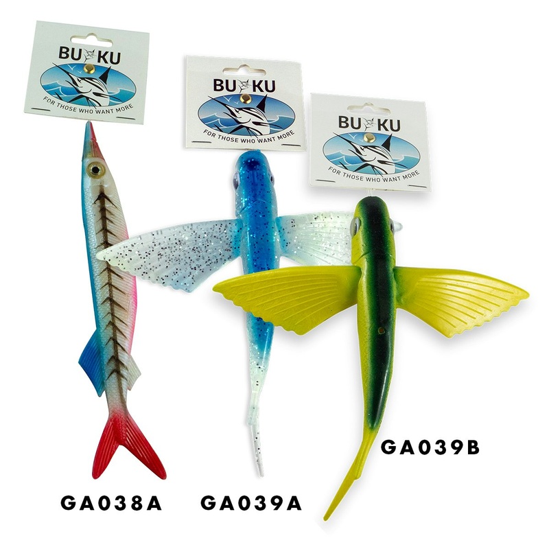 Buku Teaser Fish|Buku |Black-n-Blue|Buku |Blue White|Buku |Green Yellow|220mm|210mm