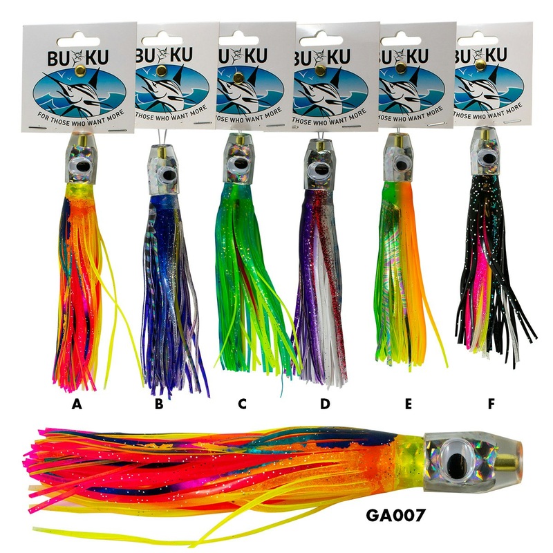 Marlin Lure 6.5|Buku |Lime Time|Buku |Purple Tiger|Buku |Bleeding Dorado|Buku |Tunacious|Buku |OB Parrot|Buku |Milky Way|6.5in