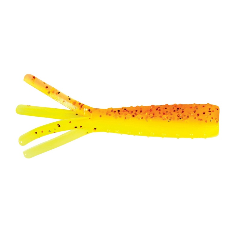 Z-Man Tiny Ticklerz 1.75 8pk|Glow 8 Pack|Pink Glow 8 Pack|Smelt 8 Pack|Hot Snakes 8 Pack|Bumblebee 8 Pack|Firetreuse 8 Pack|Green Pumpkin Orange 8 Pack|Space Guppy 8 Pack|1.75in