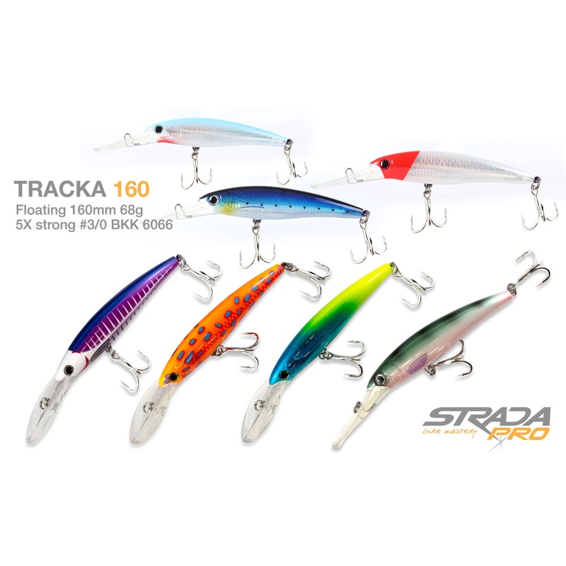 Strada Pro Tracka 160 Lure|Strada |Red Head|Strada |Sky Blue|Strada |Purple Tiger|Strada |Gold Tiger|Strada |Blue Sardy|Strada |CTO|Strada |GBR Fuzi|Strada |Deep Purple|Strada |Redbait|160mm