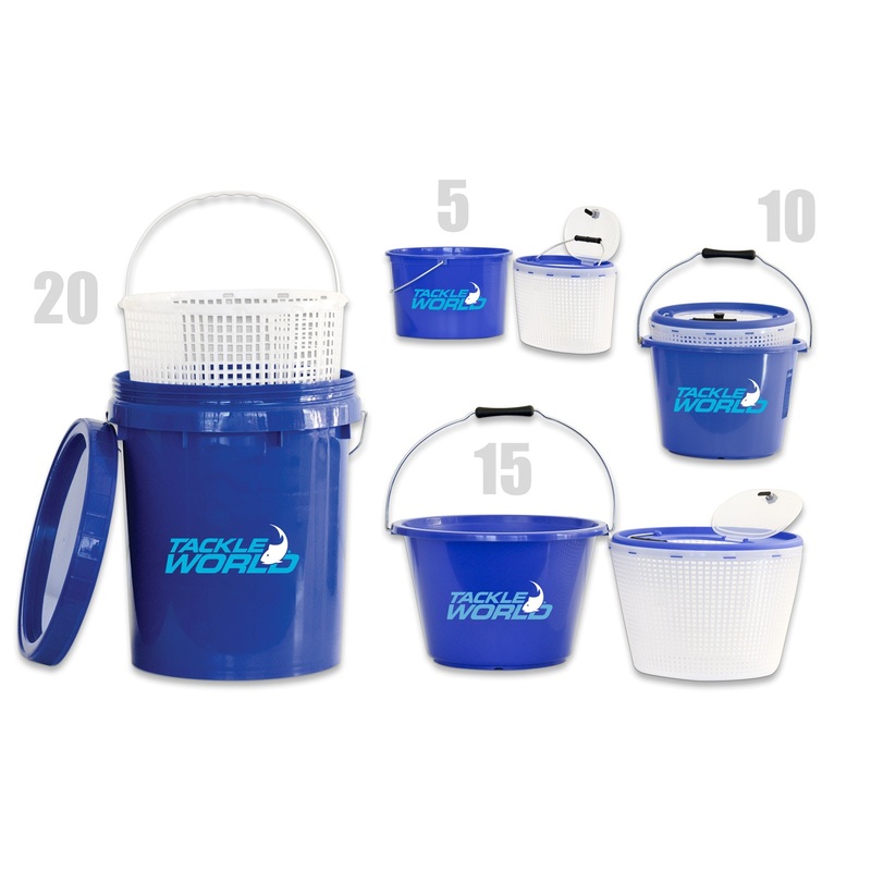 Tackle World Bait Buckets|Blue|5lt|10lt