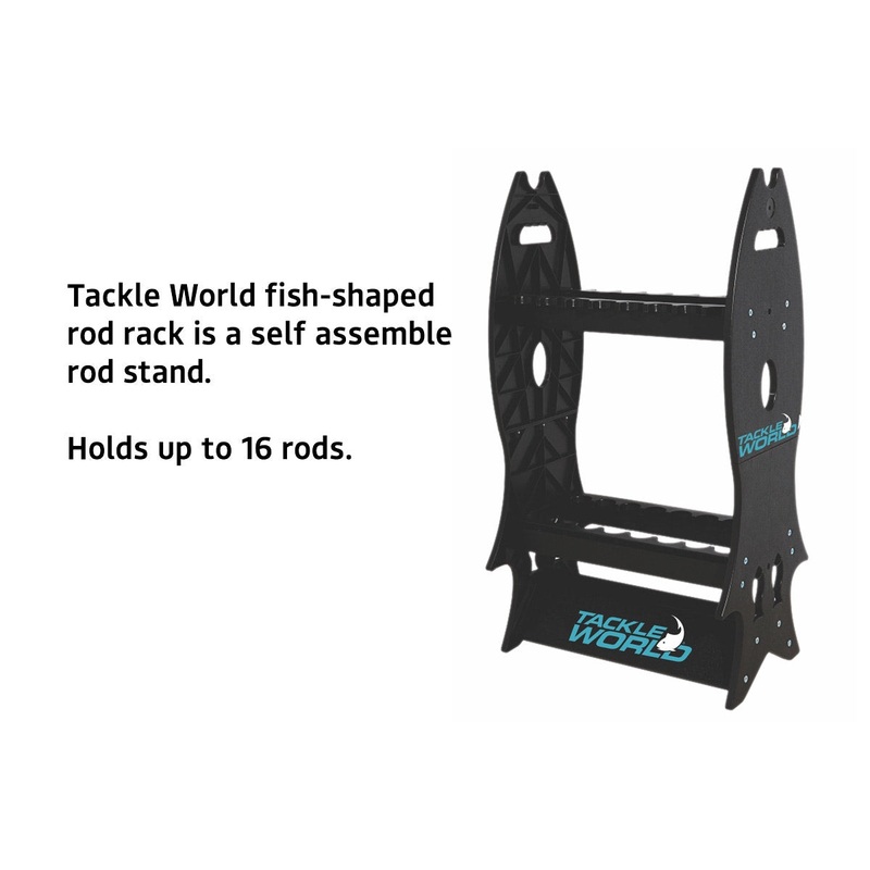 Tackle World Fish Shape Rod Rack 16 Rods