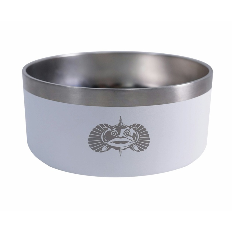 Toadfish Non-Tipping Dog Bowl|Graphite|Teal|White