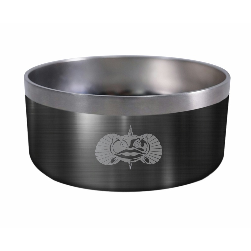 Toadfish Non-Tipping Dog Bowl|Graphite|Teal|White