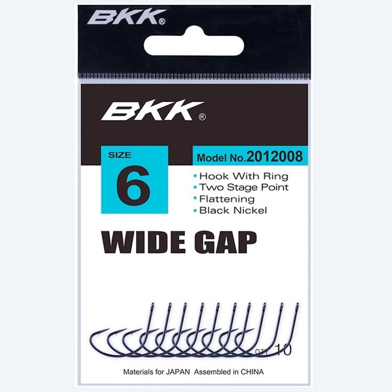 BKK Wide Gap-R Bait Hook||1||2||4||6||1/0||2/0||3/0||4/0||5/0||6/0||7/0|7pk|8pk|10pk|6pk|5pk|4pk