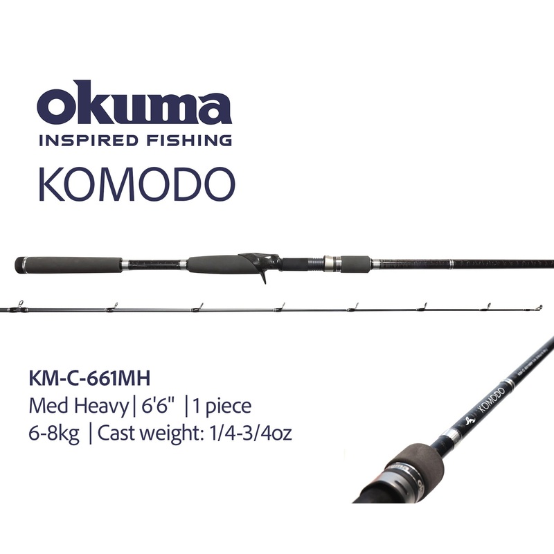Okuma Komodo Baitcaster Fishing Rods
