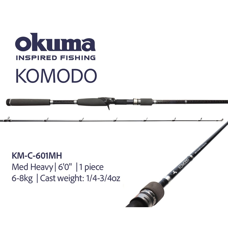 Okuma Komodo Baitcaster Fishing Rods