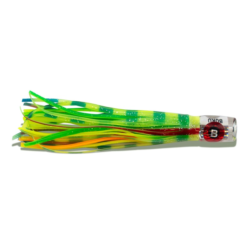 BUKU Rezy Heads|150mm|Lumo Squid|Fruit Tingle|Stealth Purple|Stealth Pink|Flaming Hot|Flash Bait Blue|Pink Sundance|Lemon Twist|Aurora|Spooky||Lime Tiger with foil wings|Flying Albino with foil wings