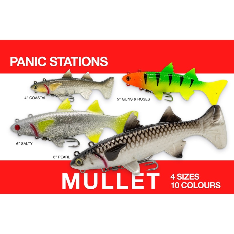 Panic Stations Mullet|4 inch|5 inch|6 inch|8 inch|Alive|Chromy|Coastal|Espresso|Green|Guns & Roses|Olive|Parched|Pearl|Salty