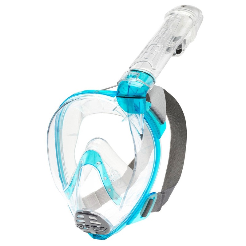 Cressi Baron Full Face Mask|S/M|M/L|Clear/Aquamarine|Black/Blue