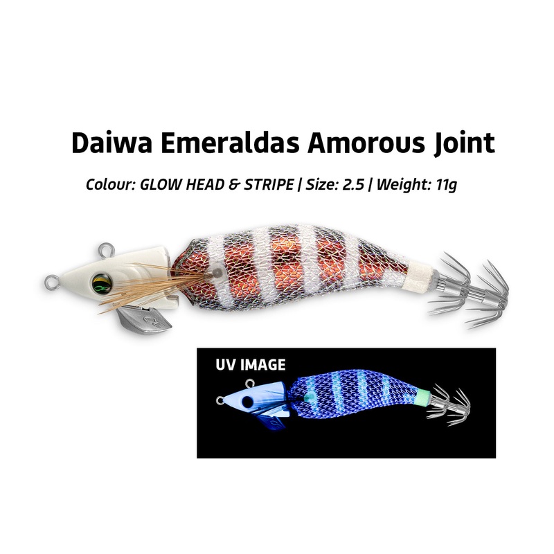 Daiwa Emeraldas Amorous Joint|Emeraldas Amorous Joint|2.5|3.0|3.5|Glow Head & Stripe|Jet Black|Keimura White|Lemonade|Mandarine|Mango Shrimp|Raging Red|Redhead & Glow Stripe|Sakura|Spring Pink