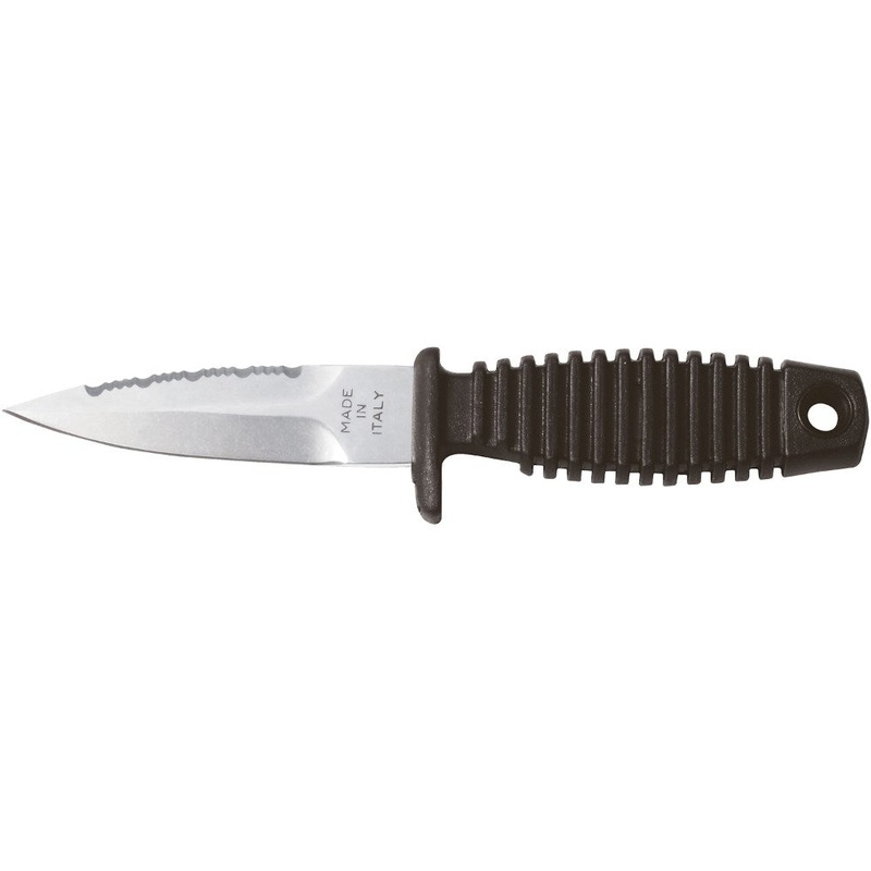 Shark 9 Apnea Knife|Stainless Steel|Green Grip|Black Grip