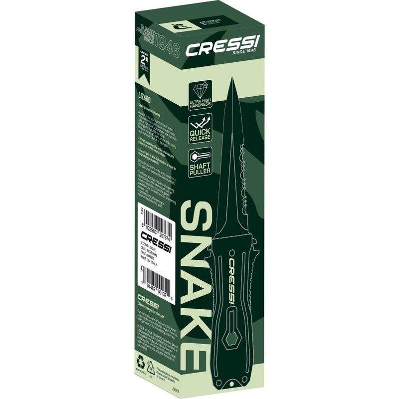 Snake Knife|Stainless Steel|Black