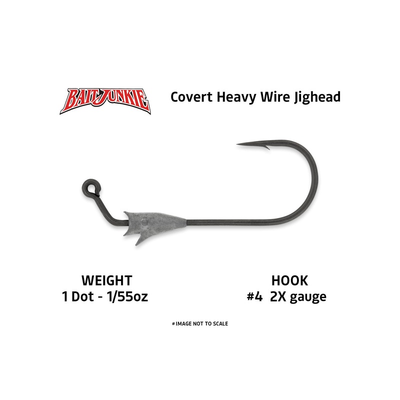 Bait Junkie Covert Heavy Wire Jighead