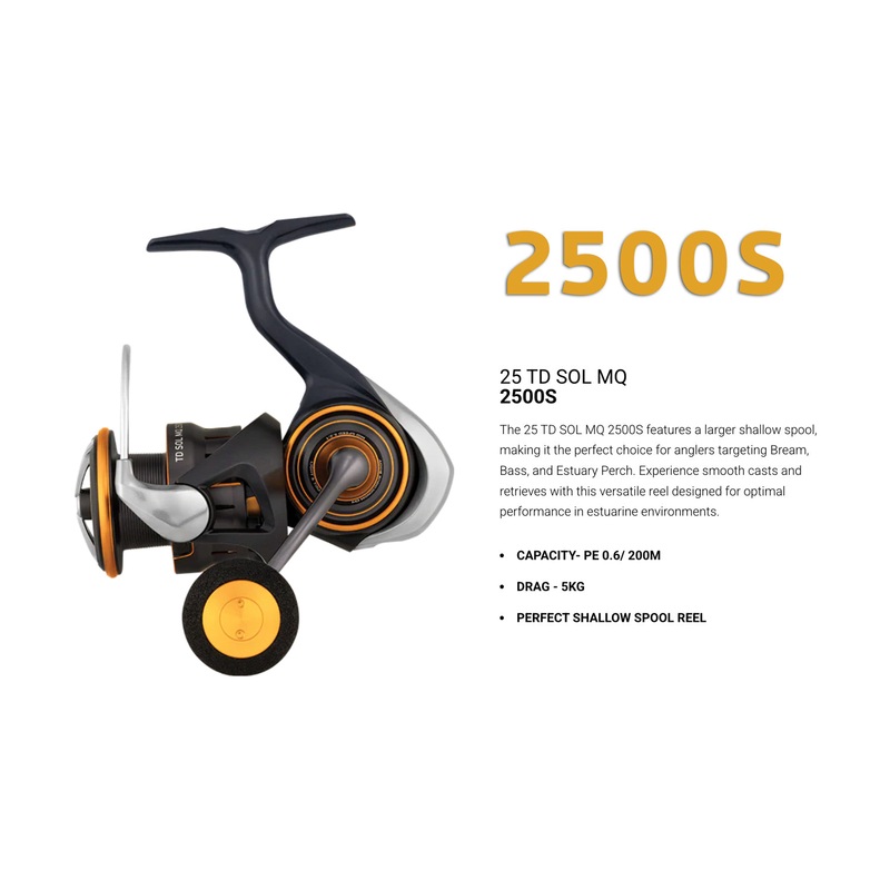 Daiwa 25 TD Sol MQ|2000S|2500S|2500D|3000D|4000D-CXH|5000D-CXH