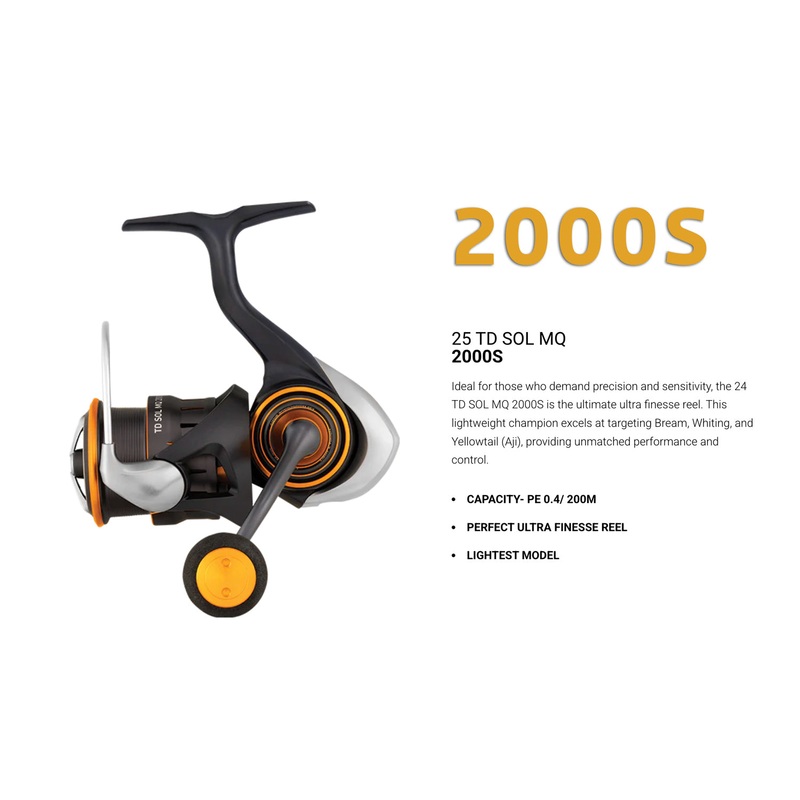 Daiwa 25 TD Sol MQ|2000S|2500S|2500D|3000D|4000D-CXH|5000D-CXH