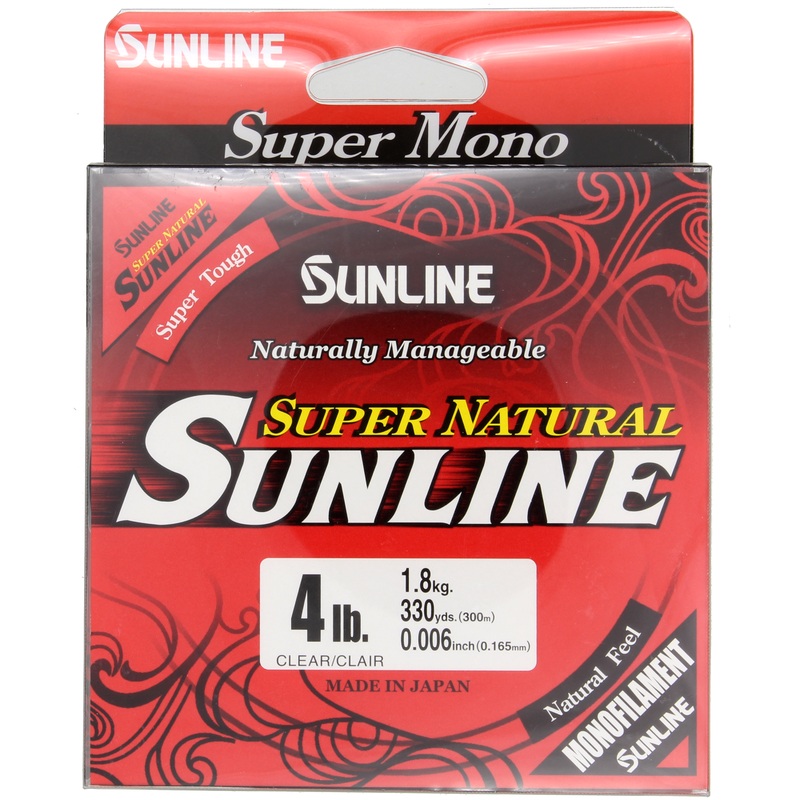 SUNLINE SUPER NATURAL MONOFILAMENT – 330YD