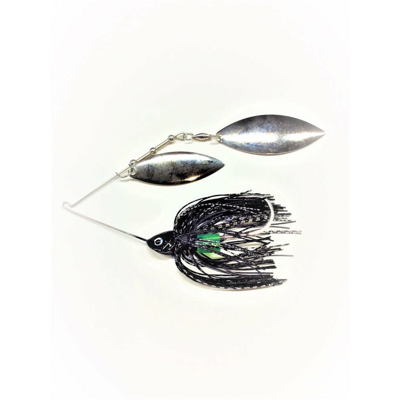 PERSUADER E-CHIP SPINNER BAIT|Black E-Chip W/ Silver Willow/Willow|Green Shad E-Chip W/ Silver Willow/Willow|Green Shad E-Chip W/ Silver Colorado/Willow|White E-Chip W/ Silver Colorado/Willow|White E-Chip W/ Silver Willow/Willow|Black/ Red E-Chip W/ Silve