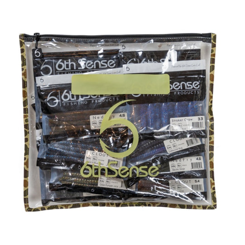 6TH SENSE BAITZIP BAG|Camo|Gray|Blue|Green|Red|Black|11″x9″|13″x11″|16″x14″
