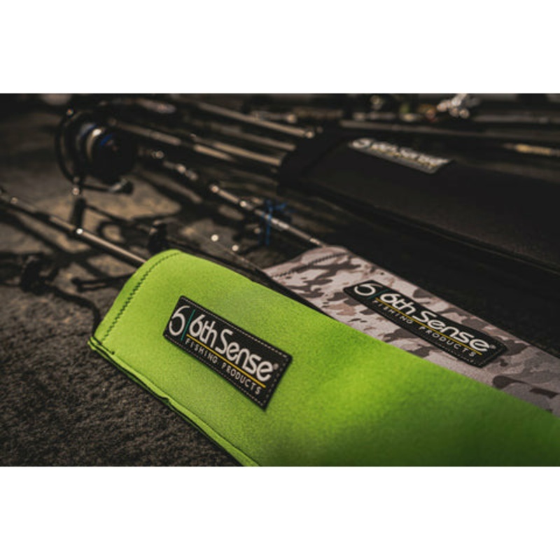 6TH SENSE ROD SLEEVES|Gray Camo|Retro Camo|Wild Camo|Moss Camo|Lime Green|Royal Blue|Rip Rap Swirl|Pink|St. Clair Sky|Chartreuse|Mountain Goat|Texas Bass|Black (Multi-Rod)|Red|Gray|Black|Hydrilla|Baitcasting|Spinning|Casting