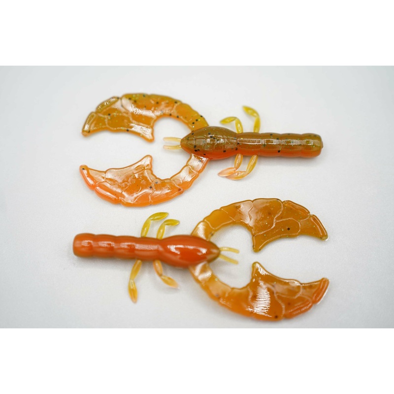 ARIZONA CUSTOM BAITS ACB CRAW|Spring Craw|River Craw|Green Pumpkin Pepper|Green Pumpkin w/ Purple and Copper Flake|Orange Crawler|Pearl Chartreuse|Green Pumpkin