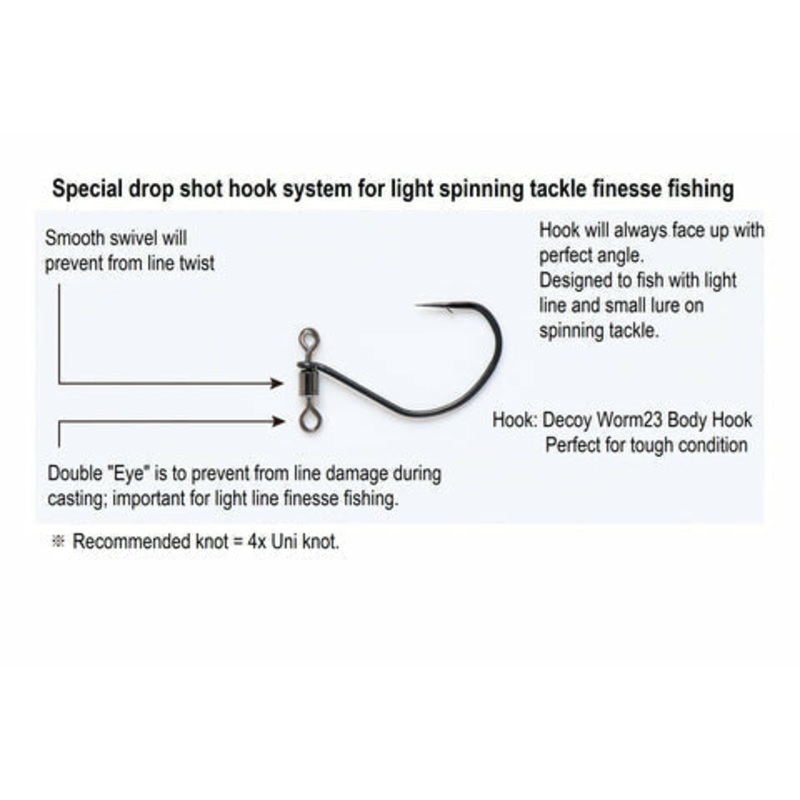 DECOY WORM123 DS HOOK MASUBARI