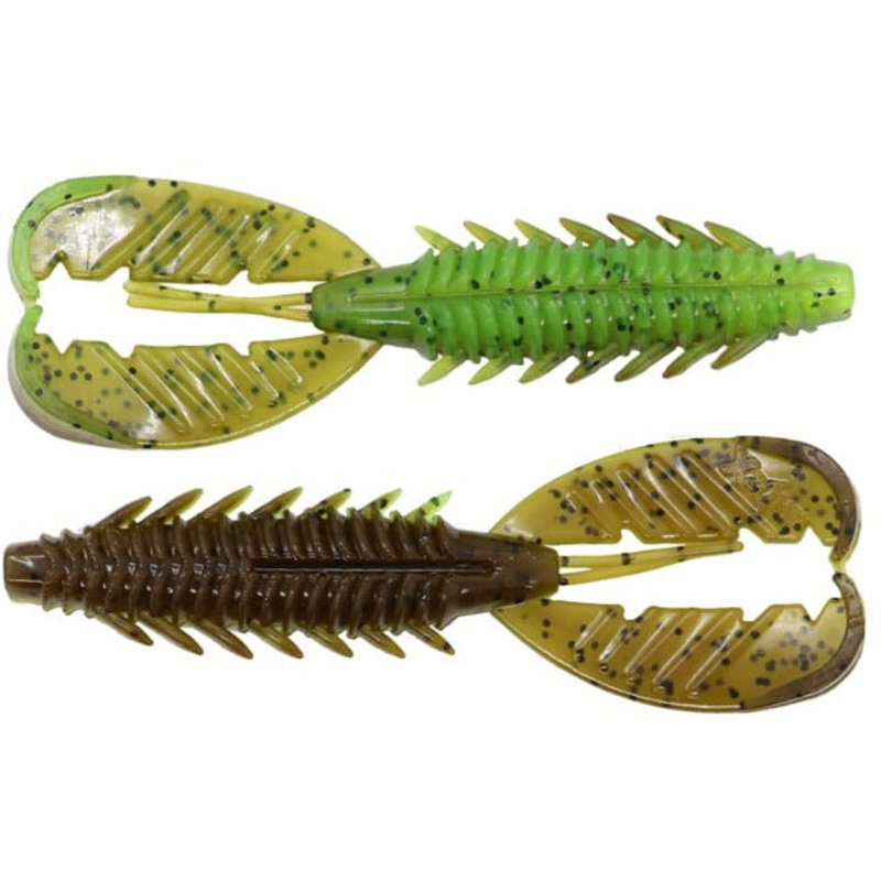 X ZONE LURES ADRENALINE CRAW|309|Pearl|Purple Shadow|Black Blue Flake|California 420|Border Craw|Green Pumpkin Blue Flake|Bama Craw|Summer Craw|Green Pumpkin Black Flake|Watermelon Red Flake|4.25″