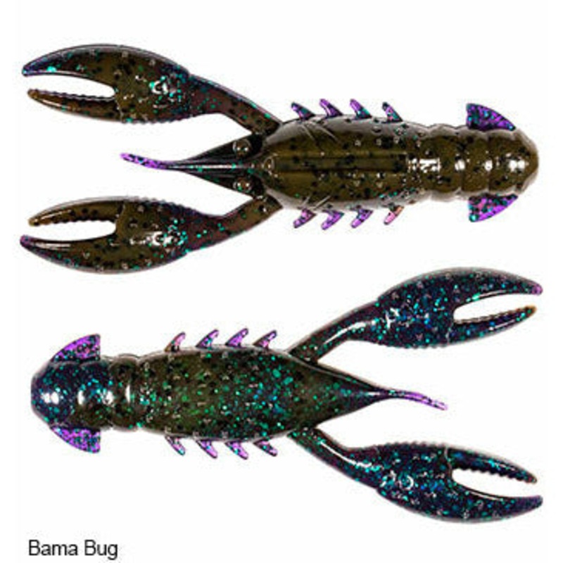 Z-MAN PRO CRAWZ|Bama Bug|Black Blue|The Deal|Green Pumpkin|Green Pumpkin Orange|Hot Craw|Canada Craw|Drew’s Craw|California Craw|Okeechobee Craw