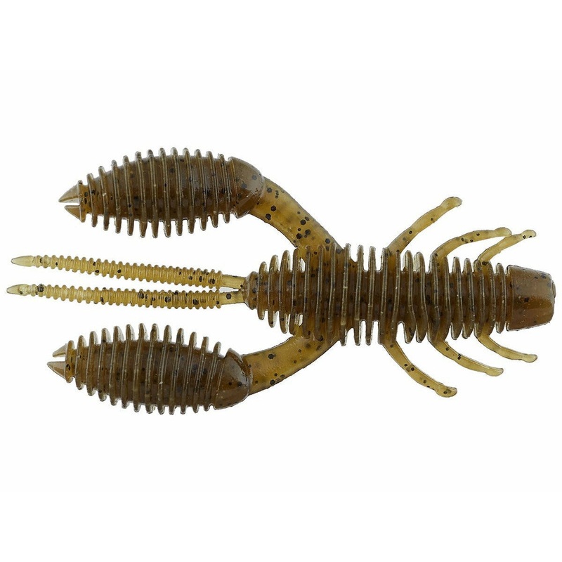 GEECRACK BELLOWS CRAW||005 Green Pumpkin||220 Green Pumpkin/Chart||030 Smokin’ Gold|LV Solar Flare||371 Bloody Craw||034 Plum Blue Flake||268 Electric Shad||351 Horror Ebi Gill||407 AJ’s Juice|3.5″