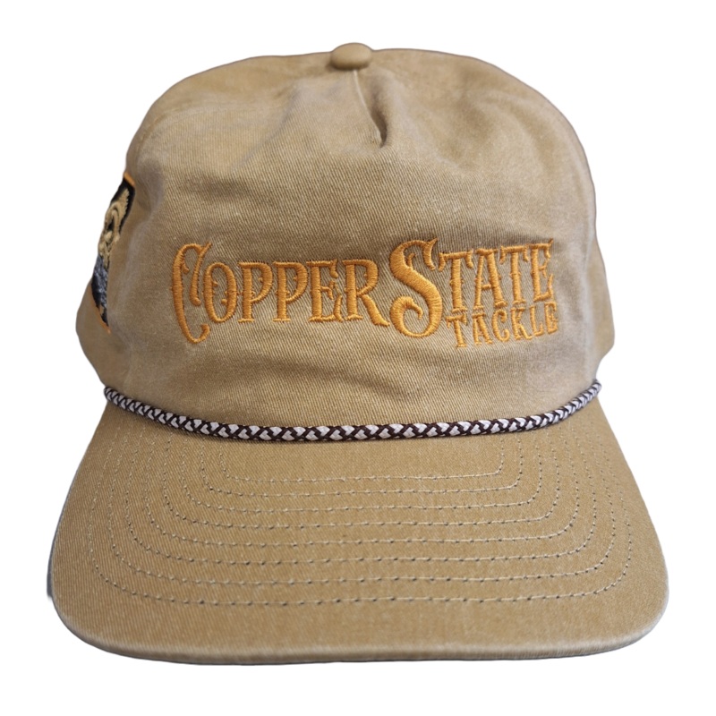 COPPERSTATE TACKLE HATS 2025|Copper/Logo Flexfit|Tan/Gold with Rope Snapback|White/Neon with Rope Snapback|Silver/Silver with Rope Snapback|White/Silver with Rope Snapback|Camo/White Flexfit|White/Make Fishing Great Again with Rope Snapback|White/Logo wit