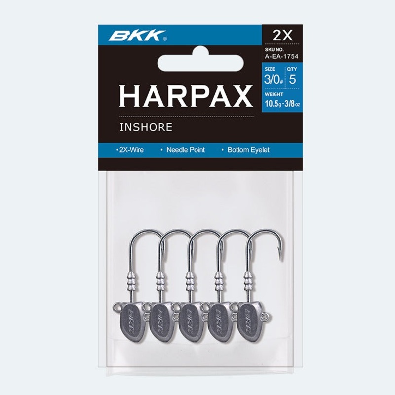 BKK HARPAX INSHORE JIGHEAD|1/0 – 1/8oz|2/0 – 1/8oz|3/0 – 1/8oz|4/0 – 1/8oz|5/0 – 1/8oz|1/0 – 1/4oz|2/0 – 1/4oz|3/0 – 1/4oz|4/0 – 1/4oz|5/0 – 1/4oz|6/0 – 1/4oz|3/0 – 1/2oz|4/0 – 1/2oz|5/0 – 1/2oz|6/0 – 1/2oz