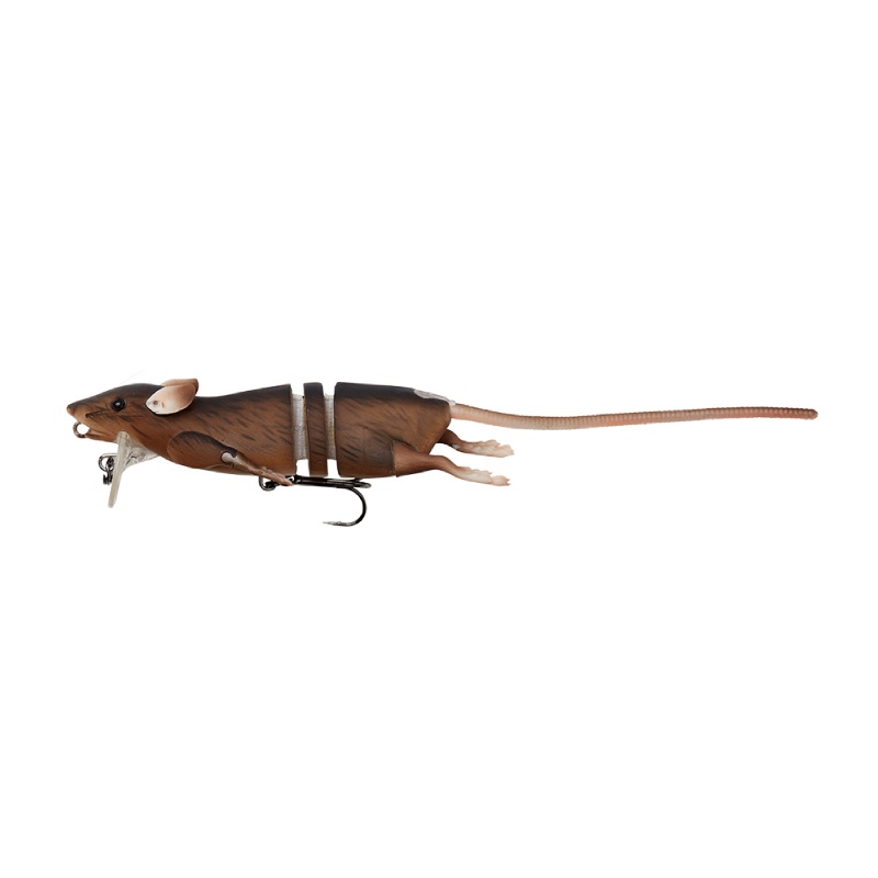 SAVAGE GEAR 3D RAT|Brown- 7-3/4″ 1-1/5oz|Grey- 6-1/2″ 1/2oz|Grey- 7-3/4″ 1-1/5oz