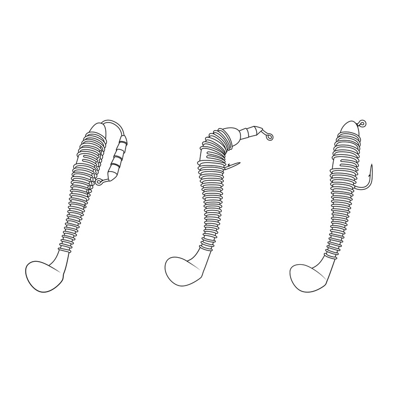 CORE TACKLE FINESSE TUSH|1/8 OZ 2/0 (3PK)|3/16 OZ 2/0 (3PK)|1/4 OZ 2/0 (3PK)