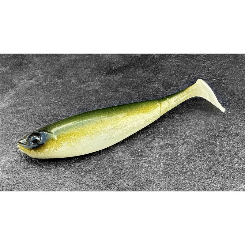 DIGITAL SQUAD DOZ SHAD 5.3|Fire Green Pumpkin|Neutral Cream|Half Ayu