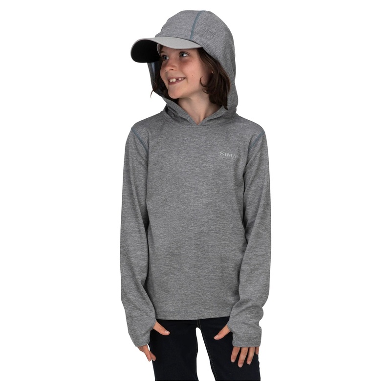 SIMMS K’S BUGSTOPPER HOODY|Steel Heather|Small|Medium|Large
