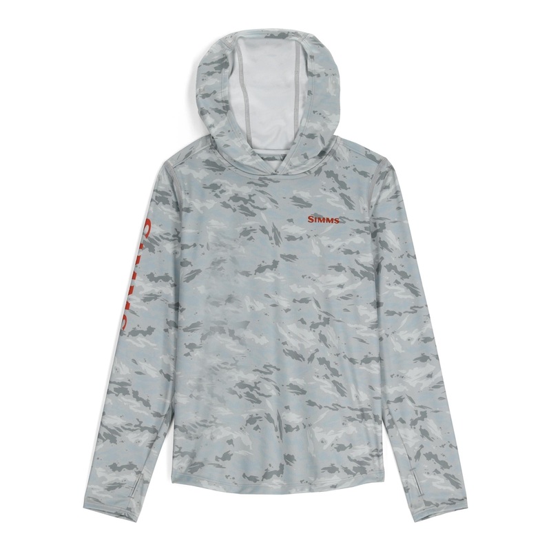 SIMMS K’S SOLAR TECH HOODY|Ghost Camo Sterling|Ghost Camo Clover|Small|Medium|Large