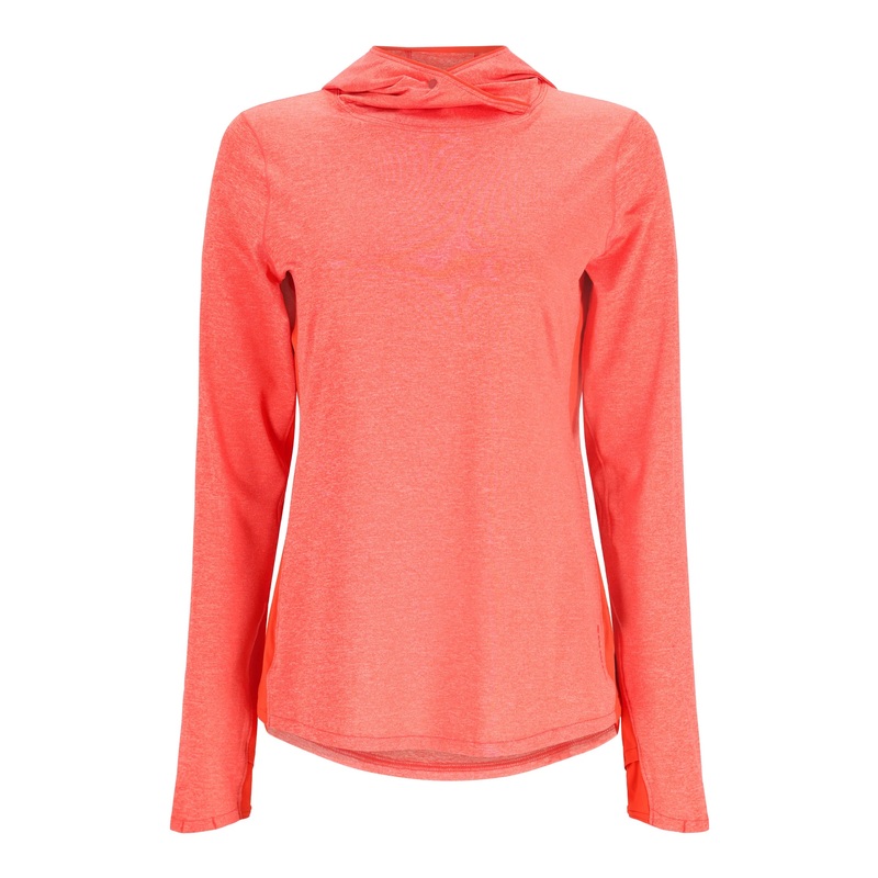 SIMMS  W’S SOLARFLEX HOODY|Watermelon Heather|XS|Small|Medium|Large|XL|2XL