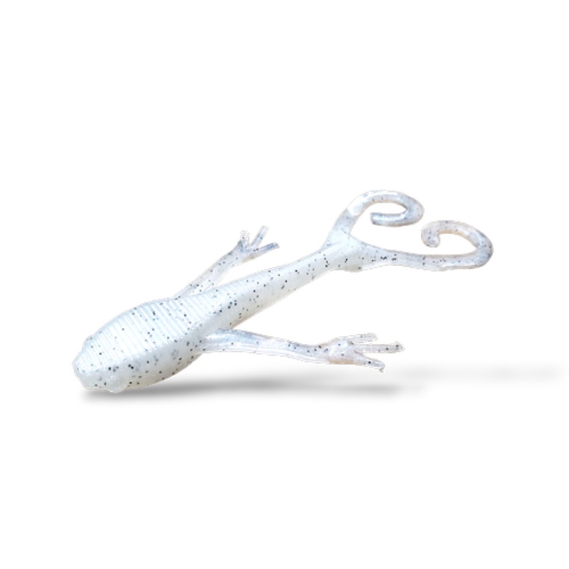 8-UP FISHING FROG-MEN|Triage Red|White Phos|Mean Green Pumpkin