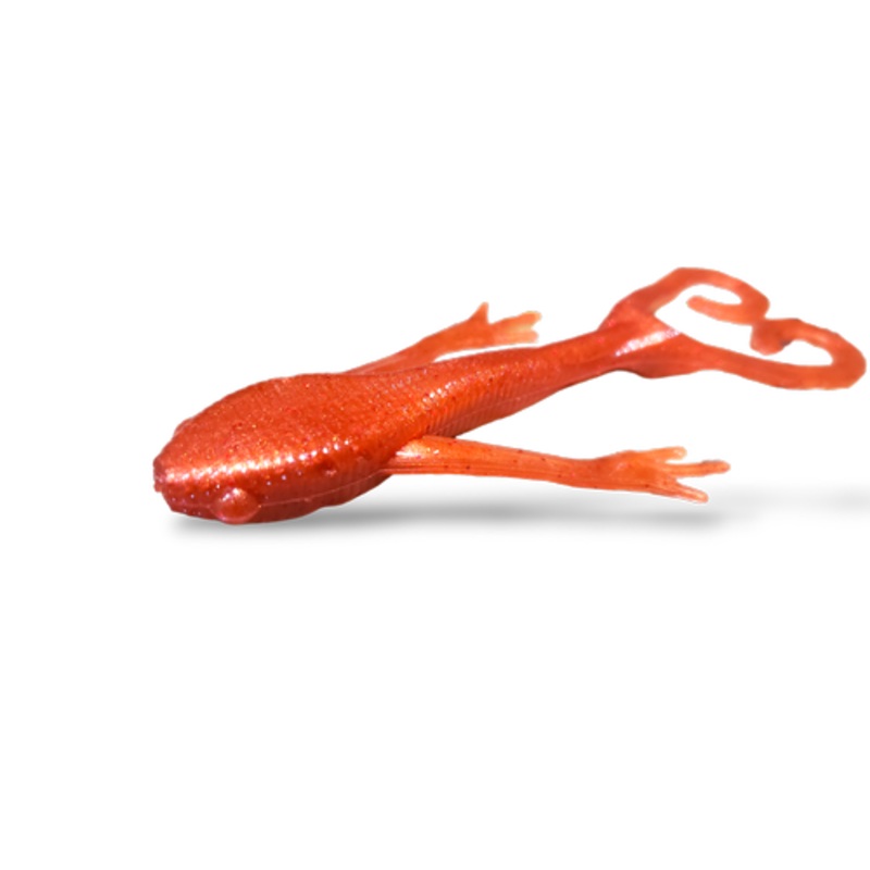 8-UP FISHING FROG-MEN|Triage Red|White Phos|Mean Green Pumpkin