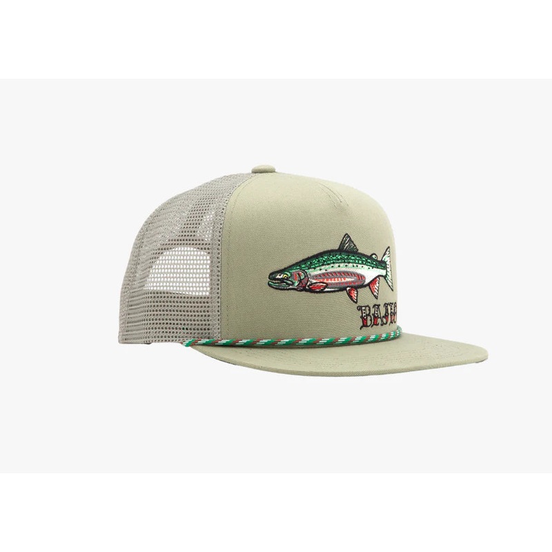 BAJIO STEELHEAD FLAT BRIM TWILL TRUCKER HAT