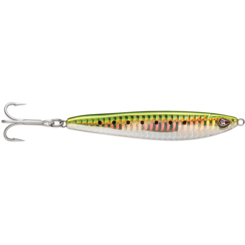 WILLIAMSON GOMAME JIG|Green Sardine|Pinfish UV|UV Silver Chrome|7/8oz – 3″